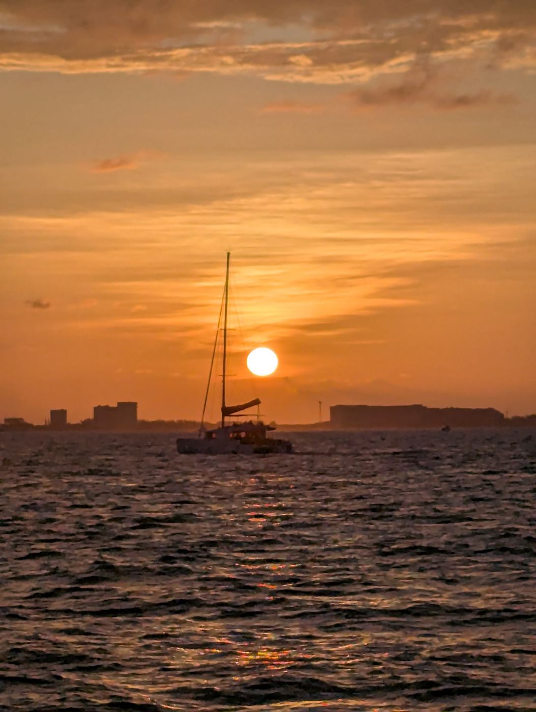 Sagitario silhouetted against the setting sun