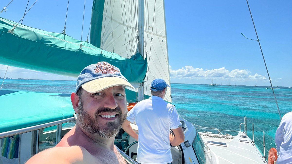 Selfie at the helm